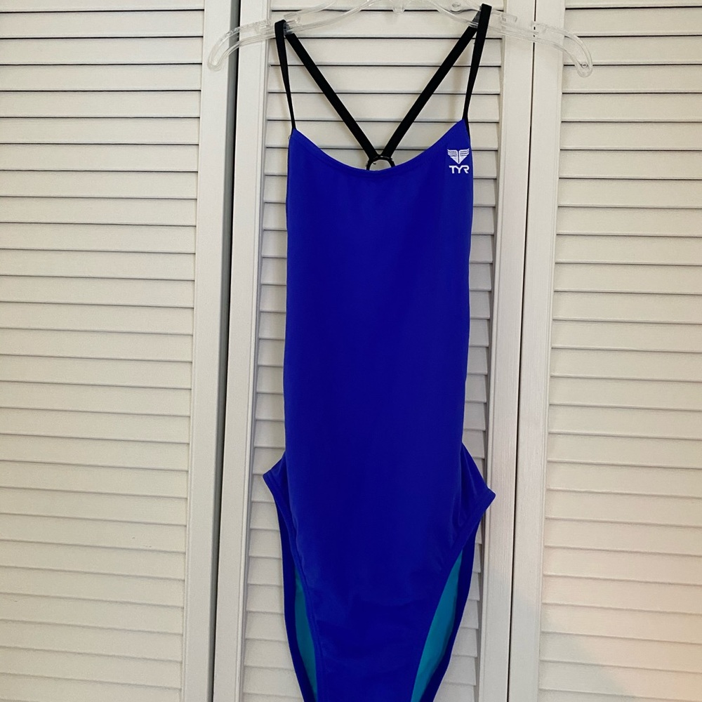 New blue speedo one piece